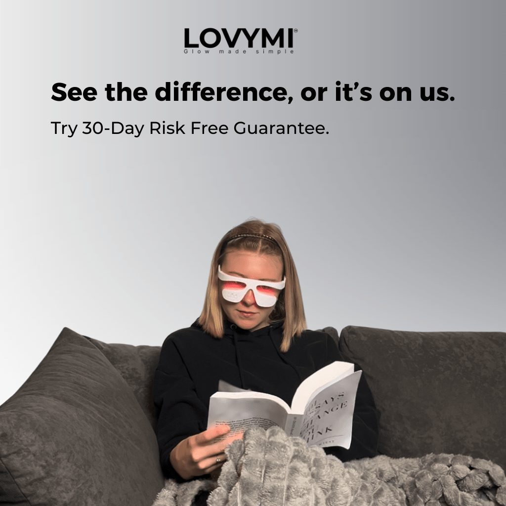 LOVYMI® LED Eye Mask The Ultimate 3-in-1 Solution for Dark Circles, Wrinkles & Puffiness